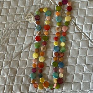 Real Mother of Pearl 1 strand necklace.